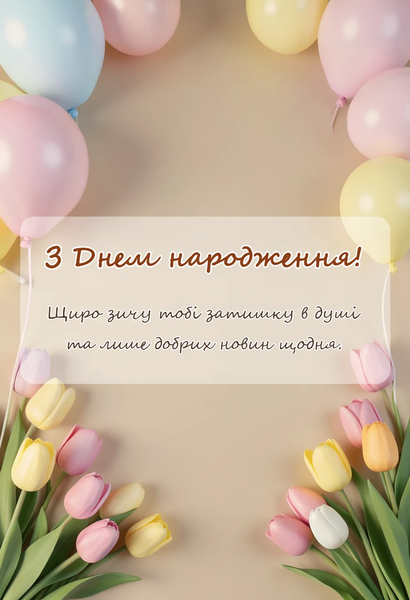 вітальна листівка - гарні побажання для будь-якої нагоди