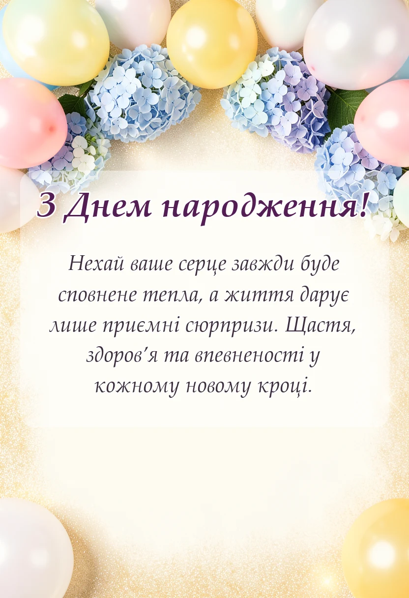 унікальна листівка - привітання з днем народження ідеї привітань для родини та друзів