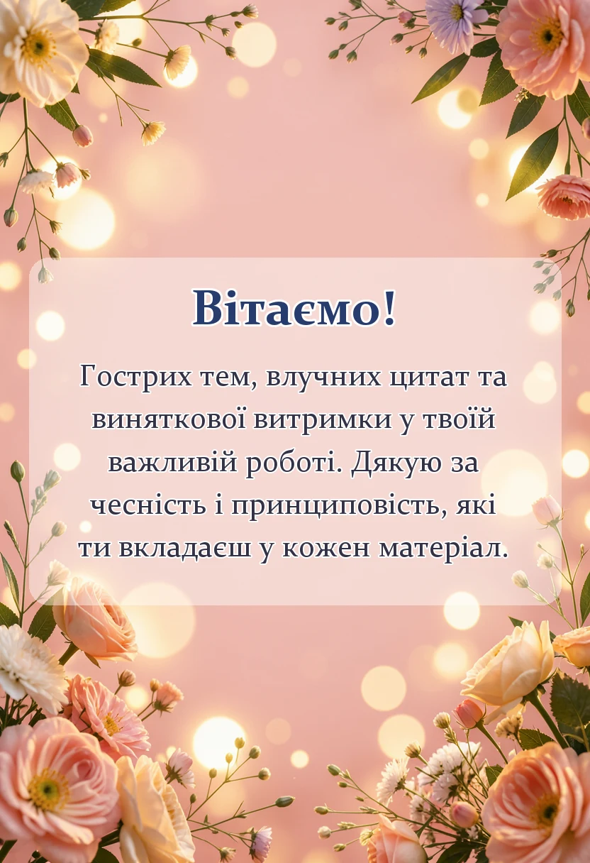унікальна листівка - з днем журналіста картинка