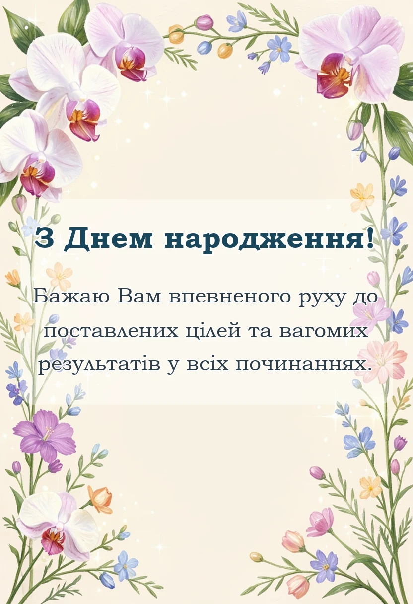 красива листівка: привітання з днем народження двоюрідній сестрі