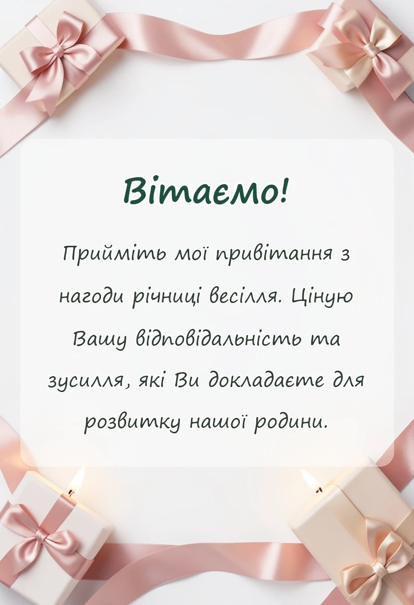 унікальна листівка - картинки з роковиною весілля чоловікові
