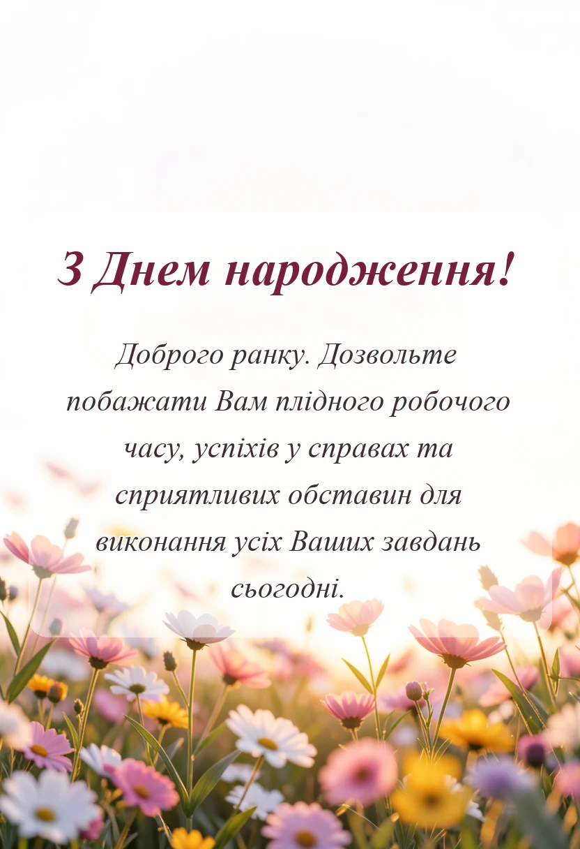 унікальна листівка - побажання доброго ранку своїми словами
