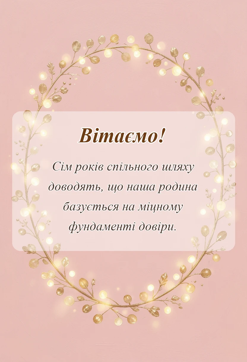 святкова картинка: привітання з роковиною весілля чоловікові