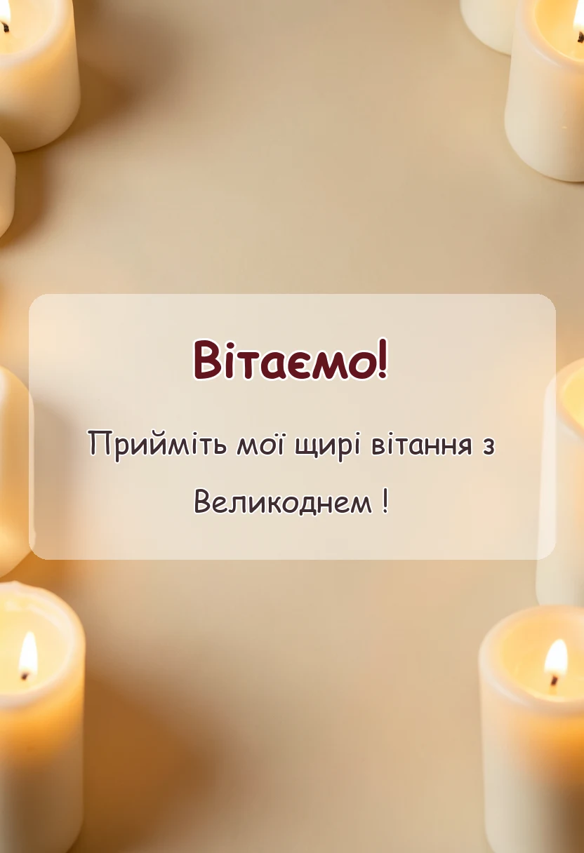 унікальна листівка - привітання христос воскрес