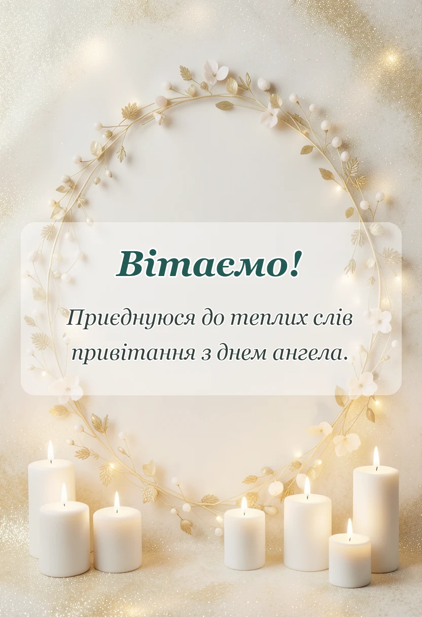 листівка з побажанням - побажання на іменини