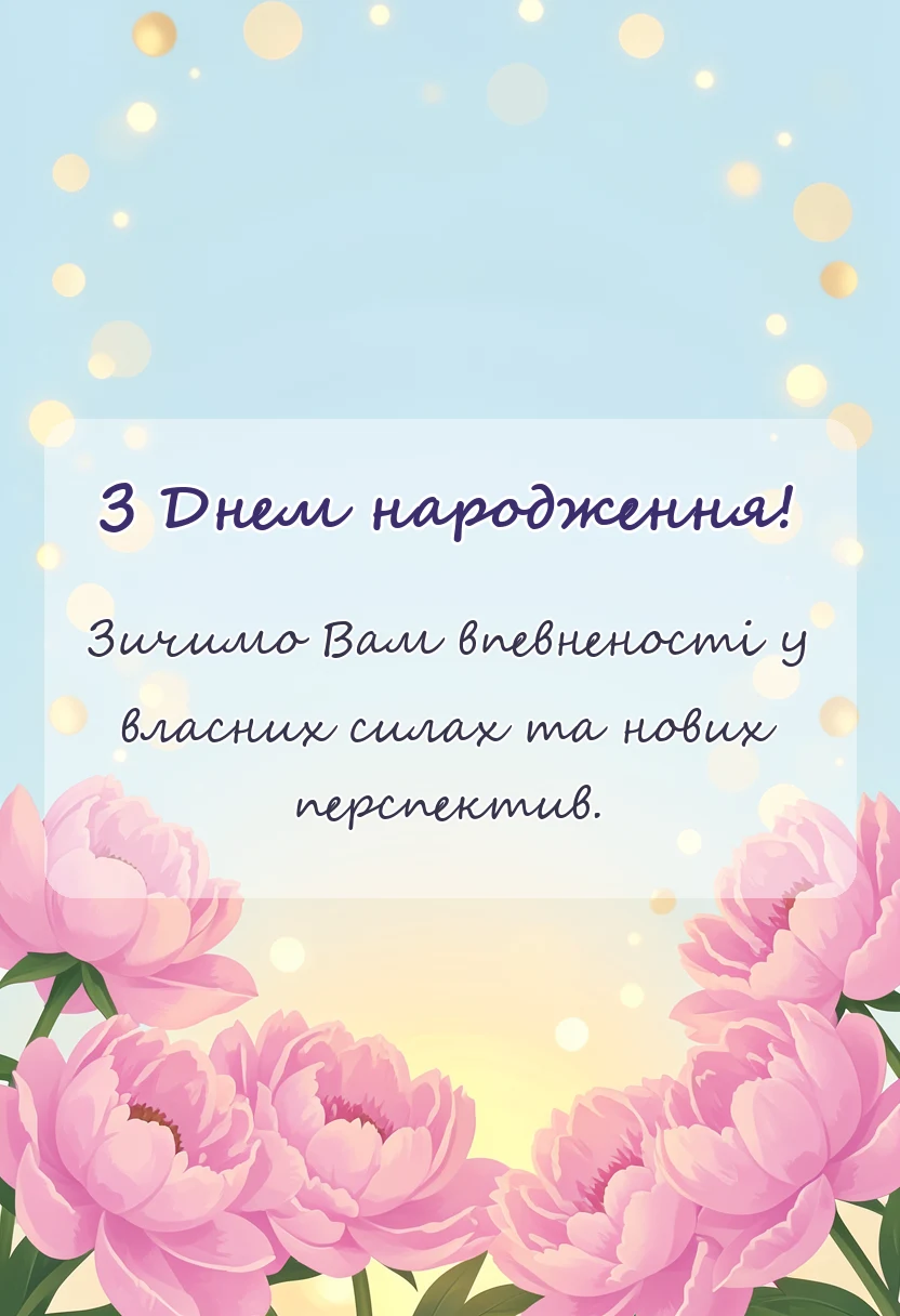 вітальна листівка - картинки з днем народження українською