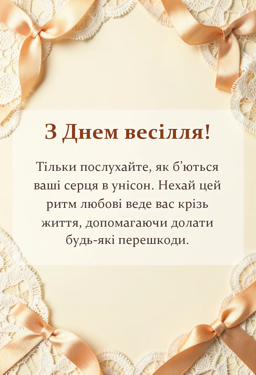 листівка з побажанням - картинки з весіллям