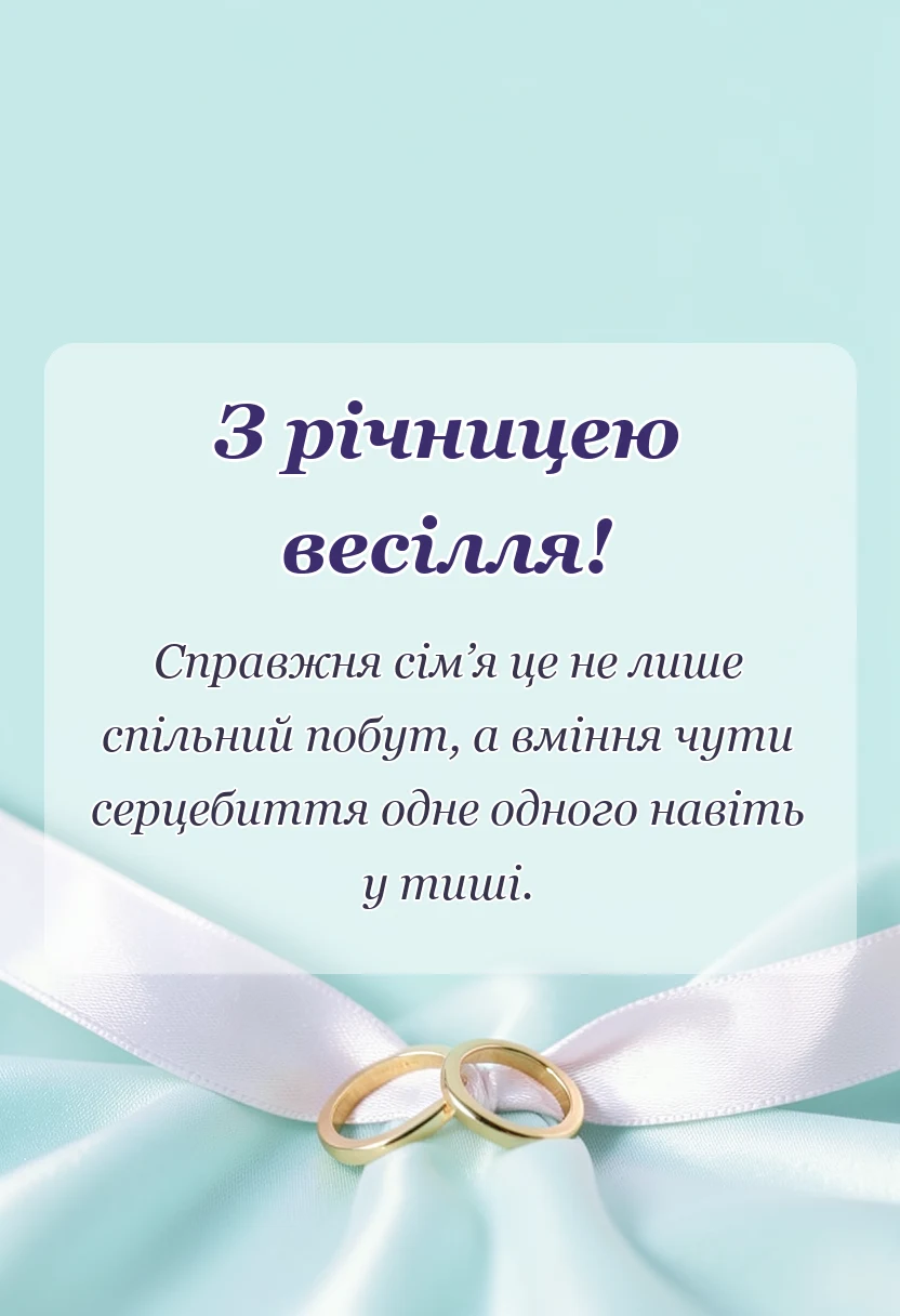 вітальна листівка - цитати про річницю весілля