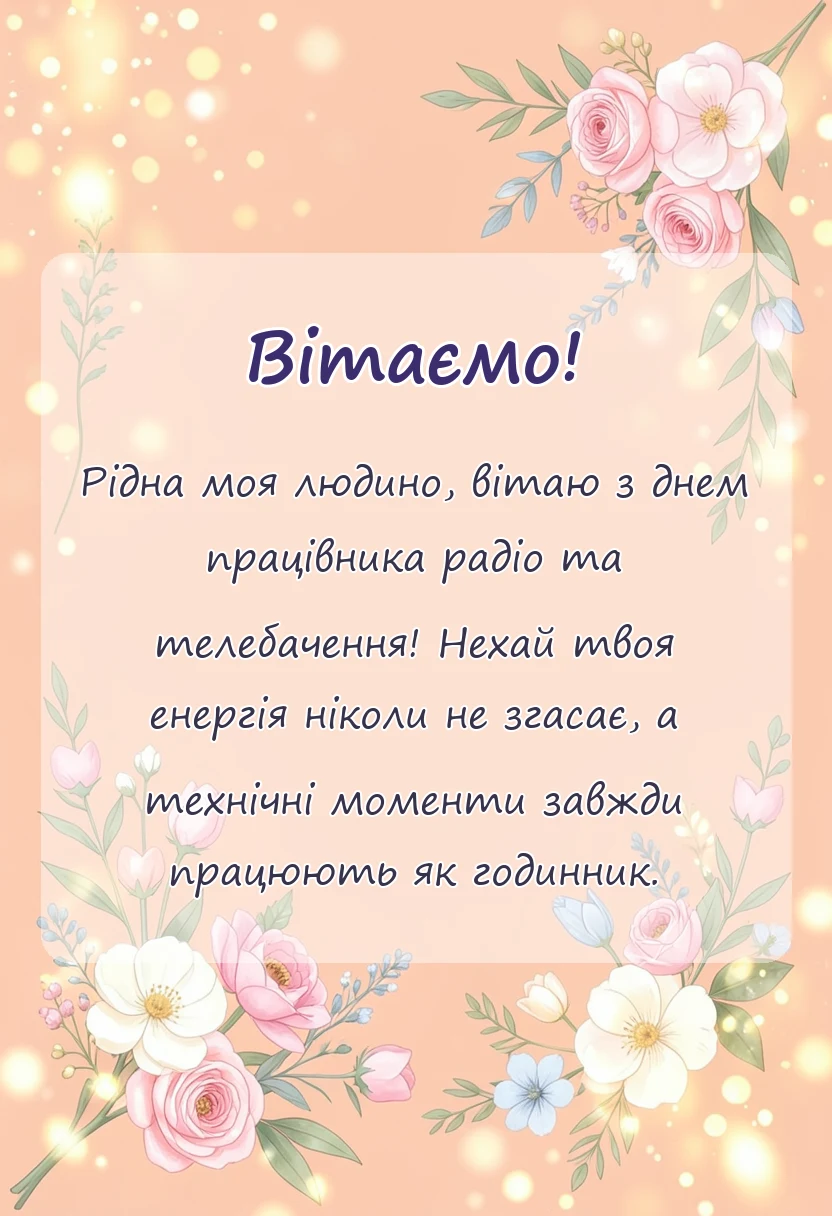 унікальна листівка - картинки з днем працівника радіо телебачення та звязку