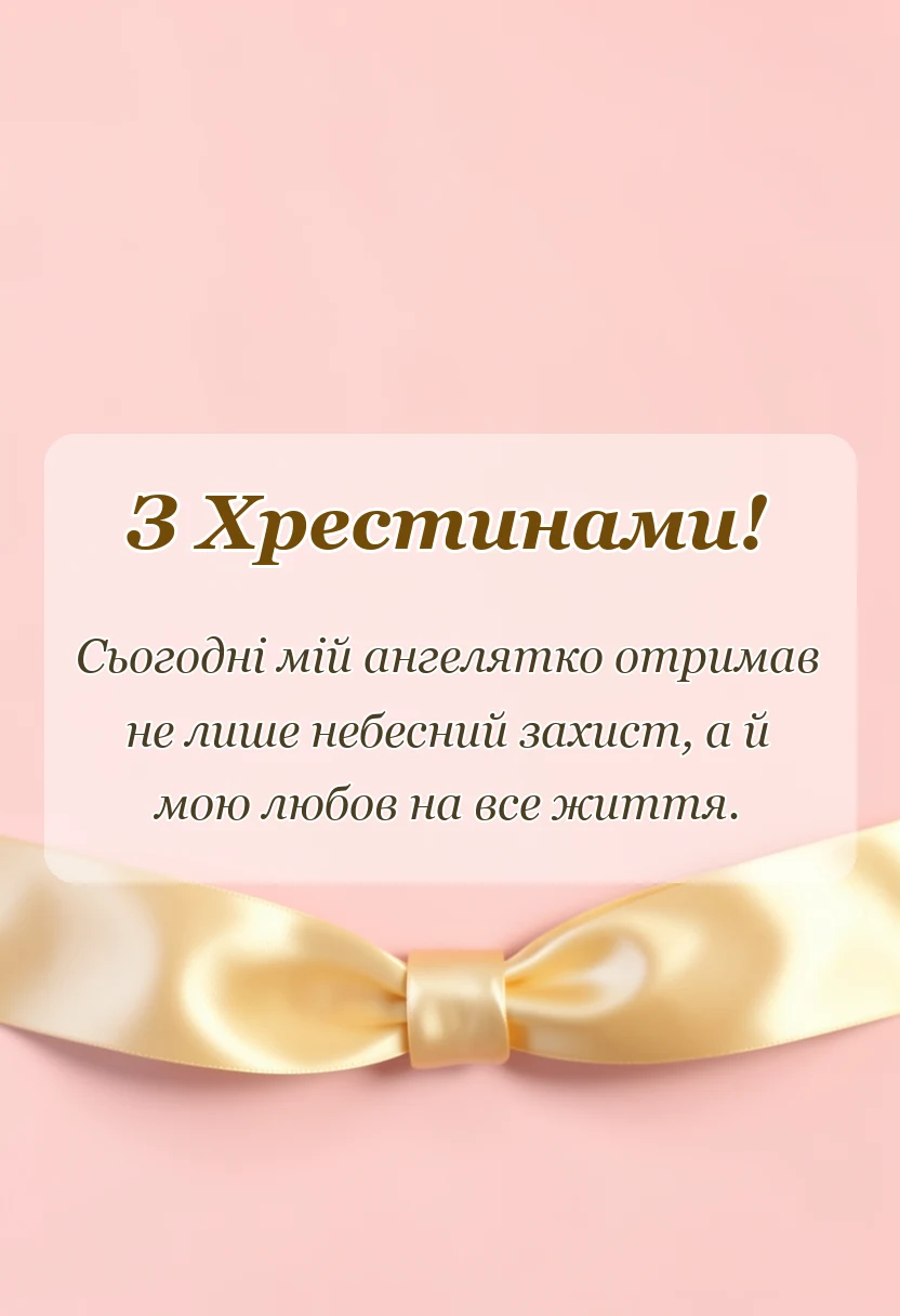 красива листівка: тост на хрестини від хрещеної мами своїми словами