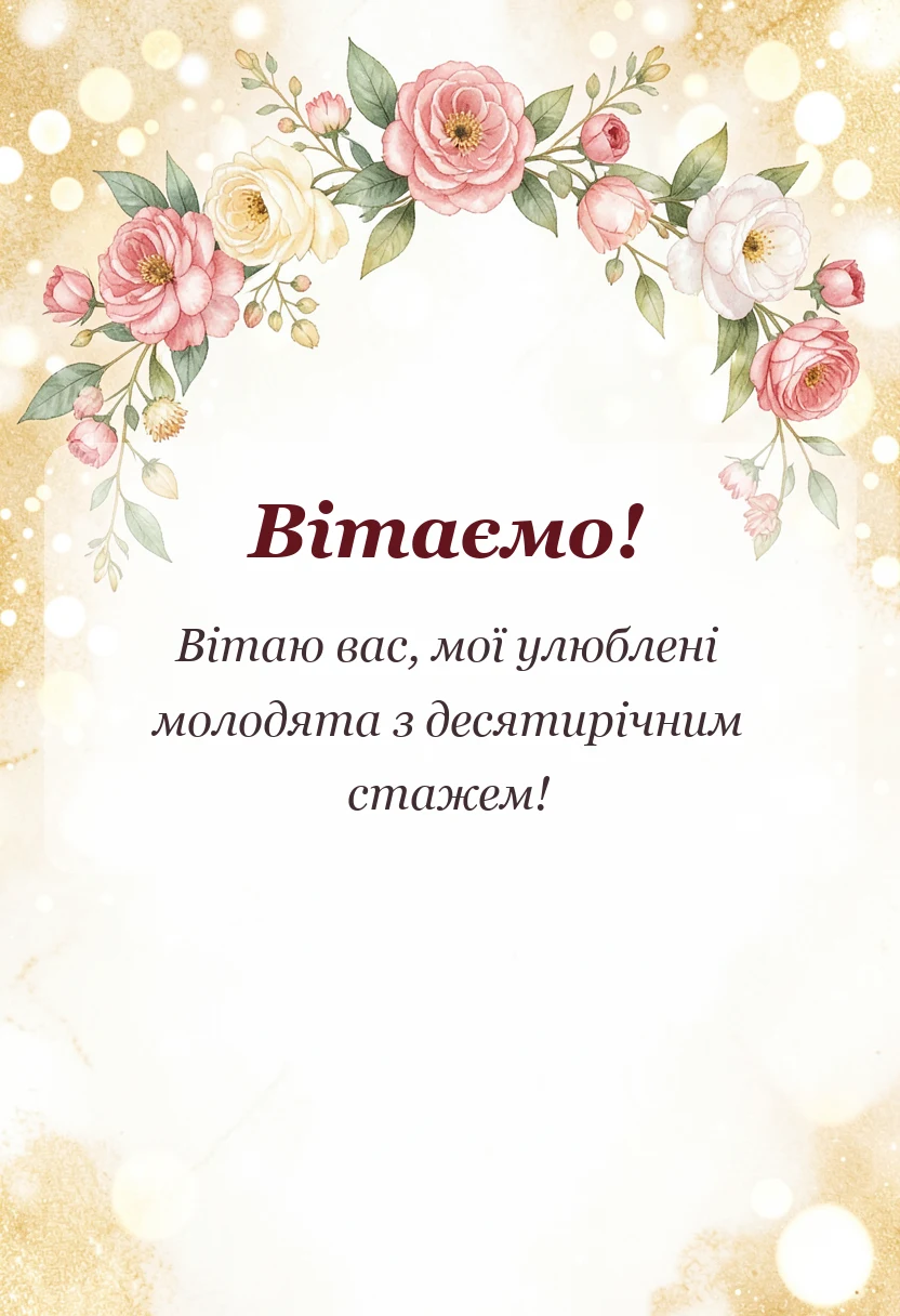 вітальна листівка - прикольне вітання з річницею весілля