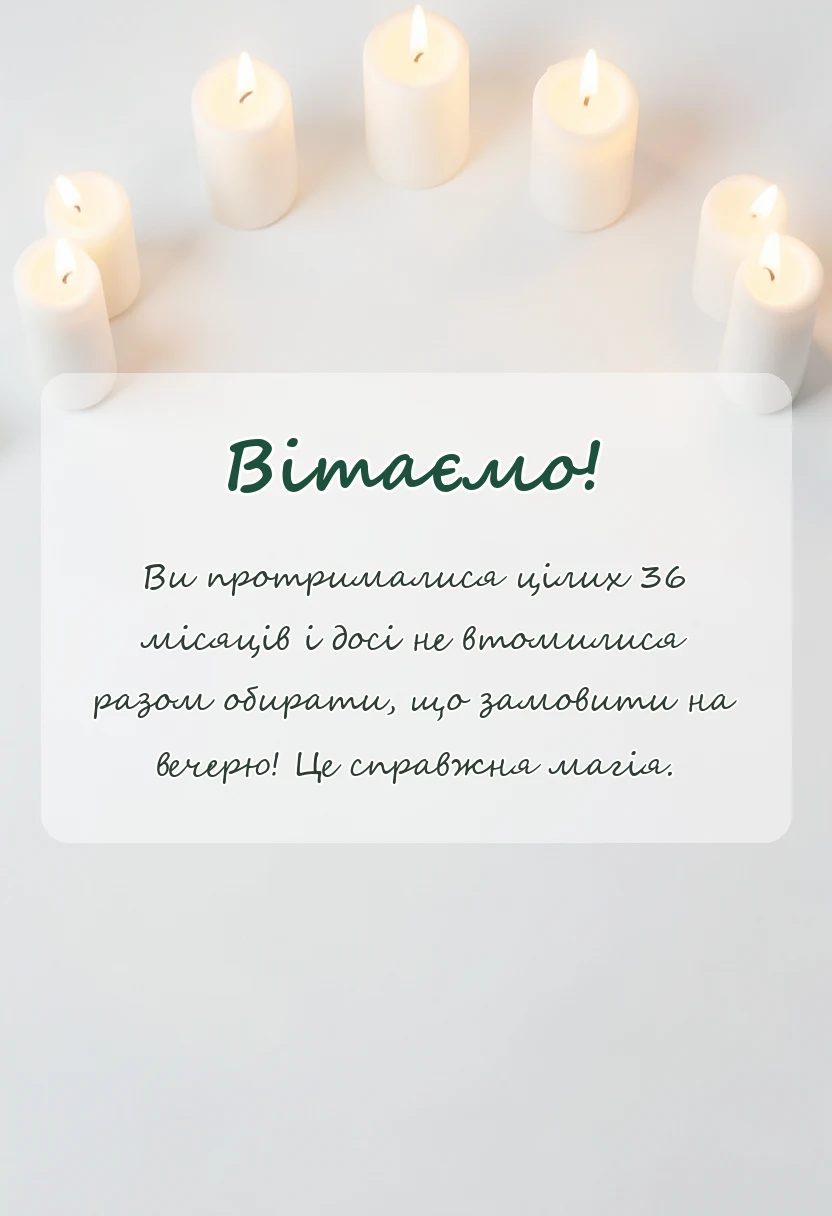 унікальна листівка - гарні привітання на 3 роки весілля