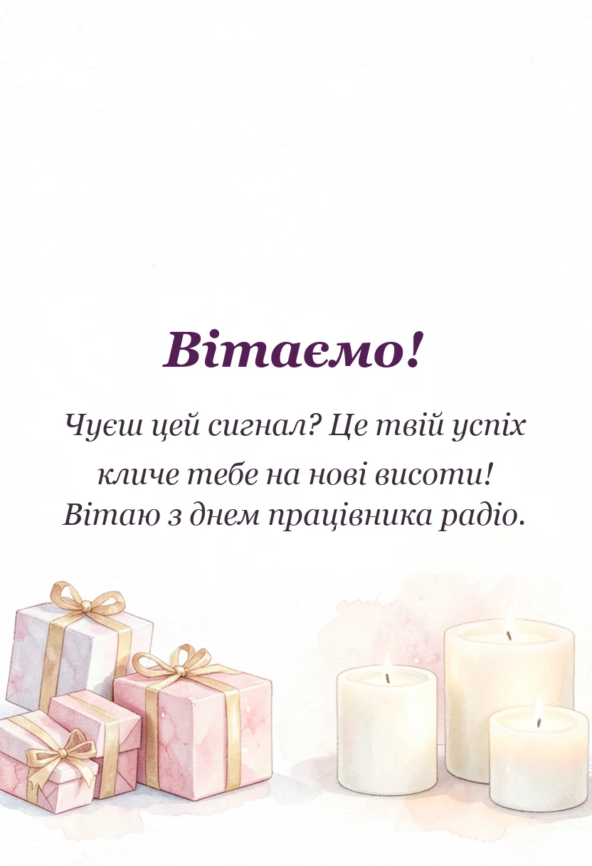 вітальна листівка - картинки з днем працівника радіо телебачення та звязку