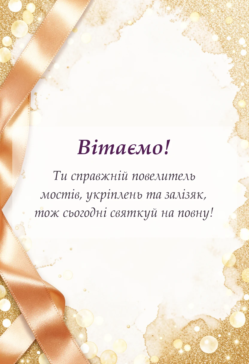 вітальна листівка - поздоровлення з днем інженерних військ