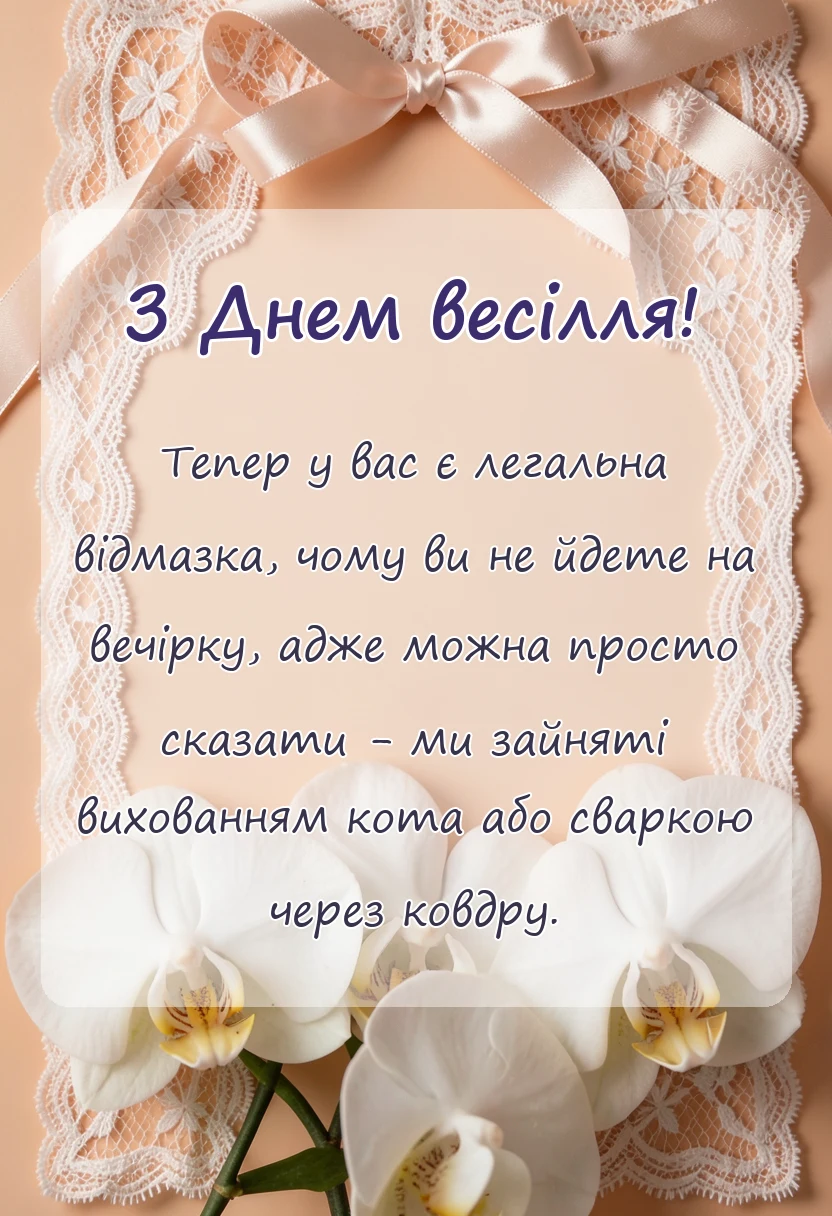 листівка з побажанням - картинки з весіллям
