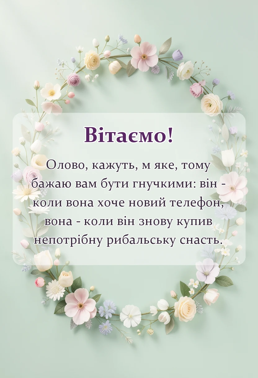красива листівка: прикольне вітання з річницею весілля