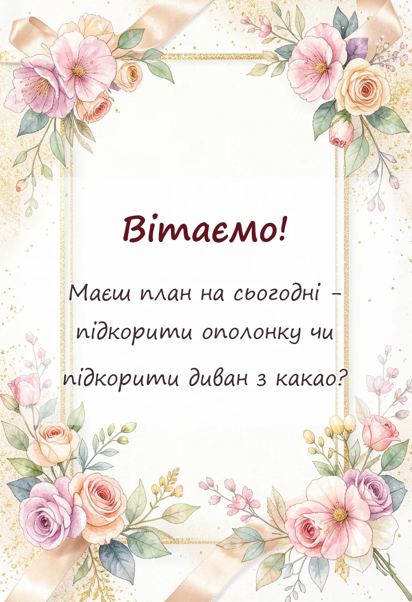 унікальна листівка - привітання з водохрещем
