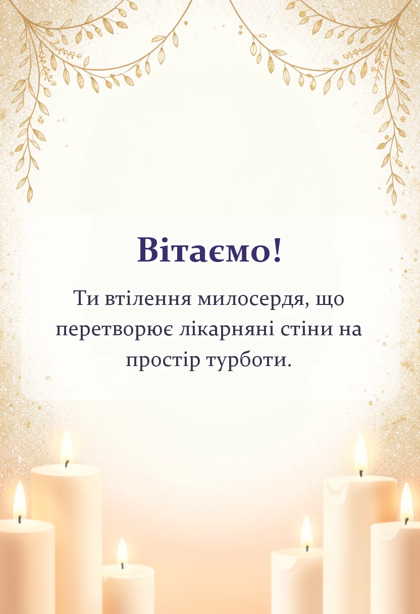 красива листівка: привітання з днем медичної сестри своїми словами