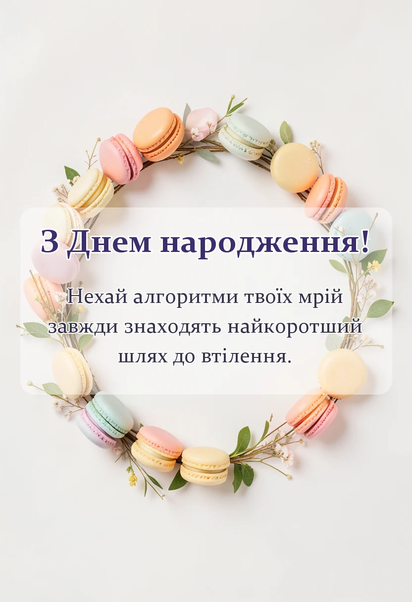 унікальна листівка - привітання програміста з днем народження