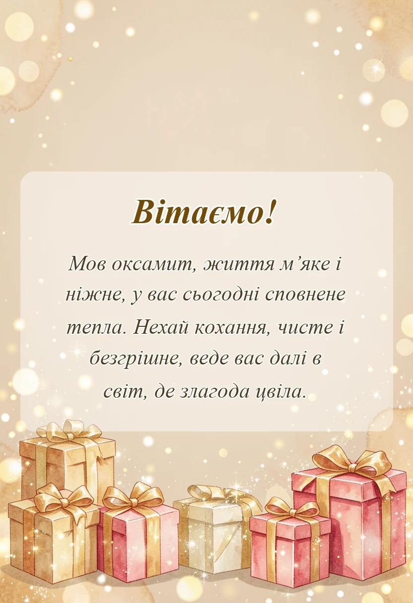 унікальна листівка - привітання з весілля 29 років