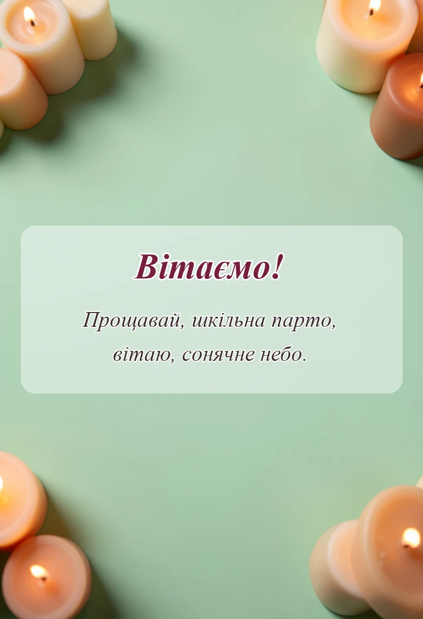 красива листівка: привітання з останнім дзвоником для дітей