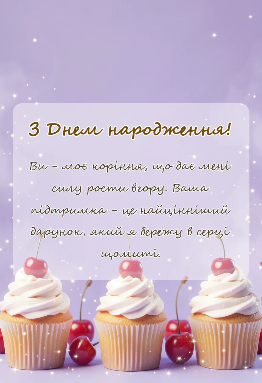 унікальна листівка - побажання батькам