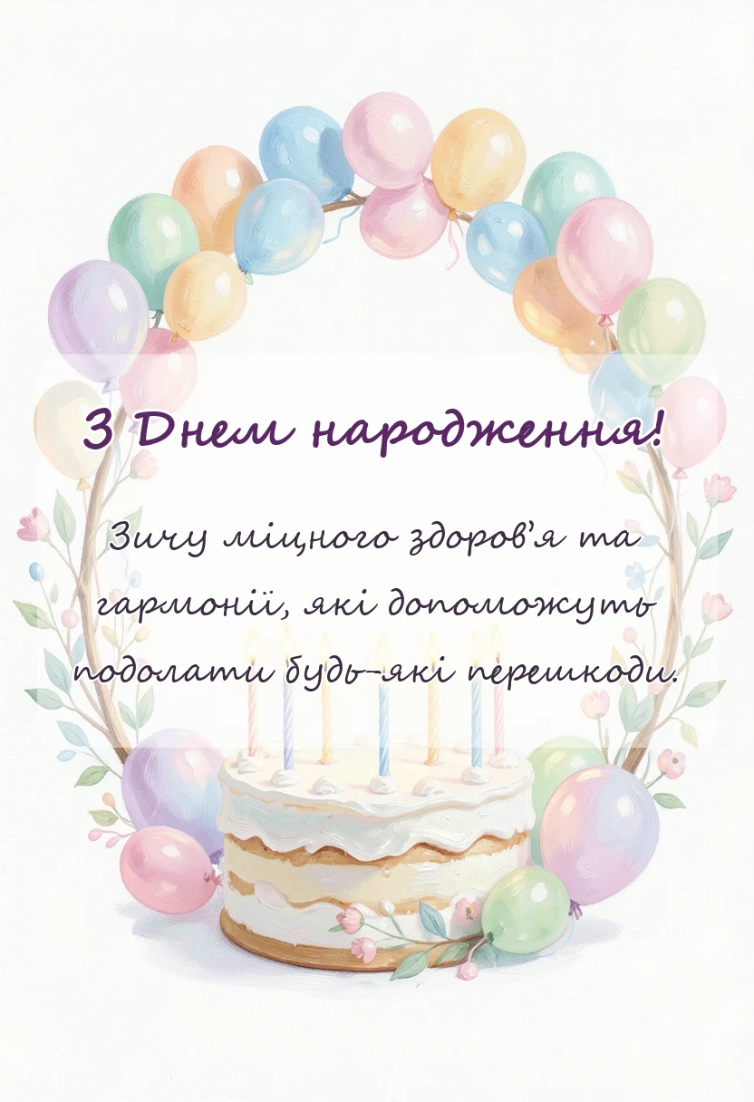 святкова картинка: гарні побажання для будь-якої нагоди