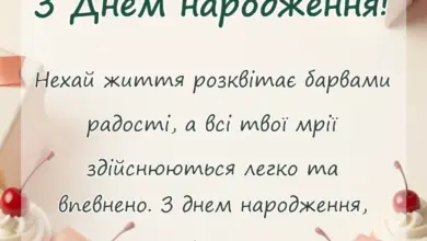 святкова картинка: привітання з днем народження ганні своїми словами
