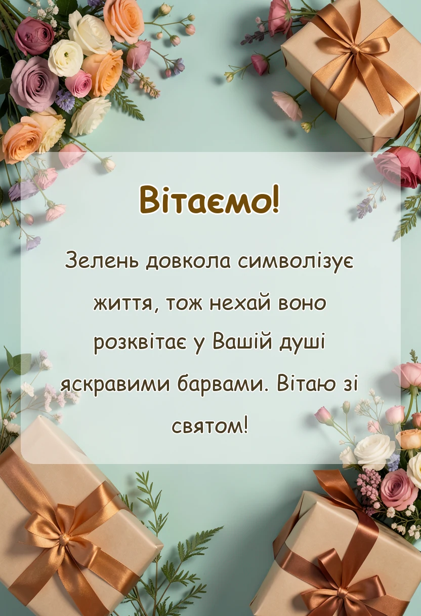 красива листівка: гарні картинки з трійцею
