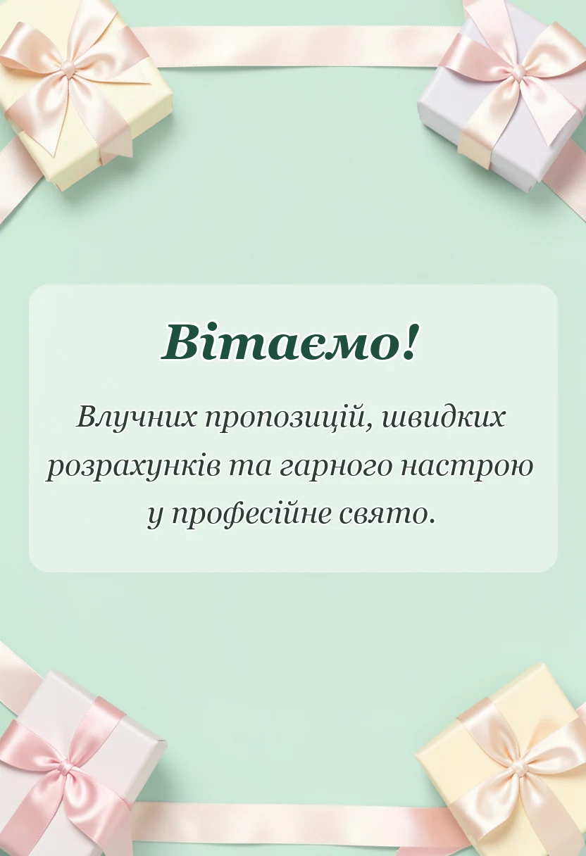 красива листівка: привітання з днем торгівлі картинки