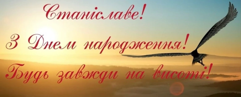 Птаха летить над горами на фоні сходу сонця